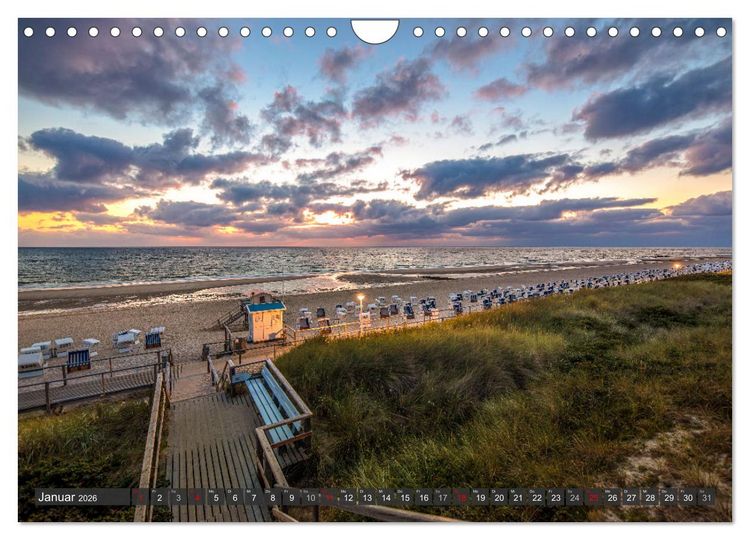 Produktbild: Magisches Sylt. Bezaubernde Landschaft (Wandkalender 2026 DIN A4 quer), CALVENDO Monatskalender