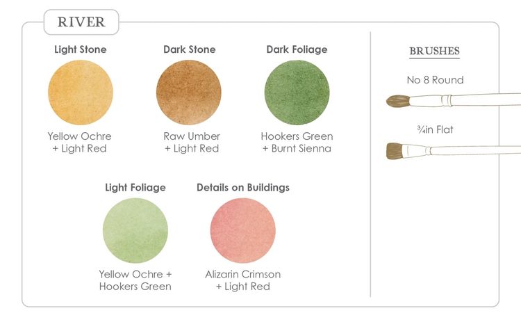 Produktbild: Watercolor Mixing Deck: Architecture