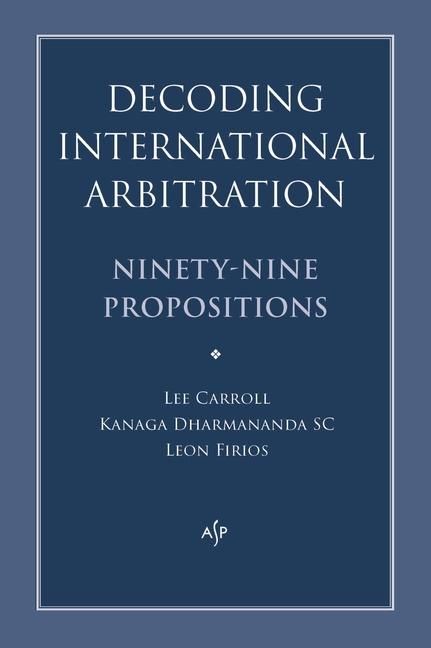 Produktbild: Decoding International Arbitration