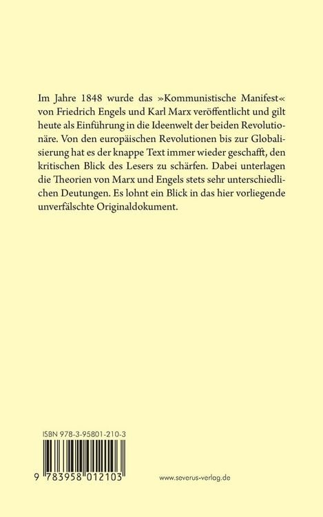 Produktbild: Das kommunistische Manifest