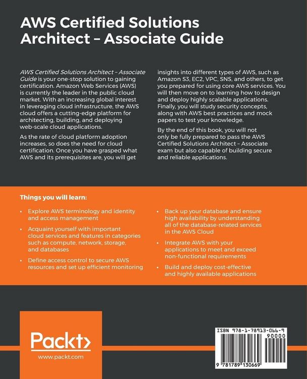 Produktbild: AWS Certified Solutions Architect -Associate Guide