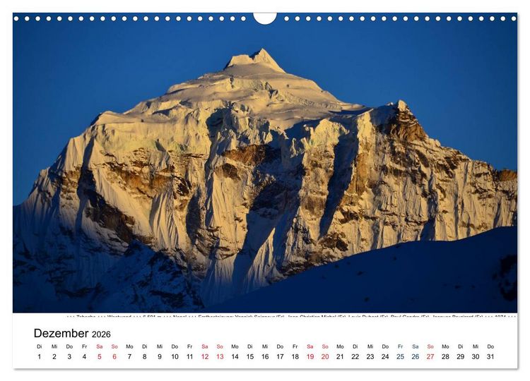 Produktbild: Solo Khumbu (Wandkalender 2026 DIN A3 quer), CALVENDO Monatskalender