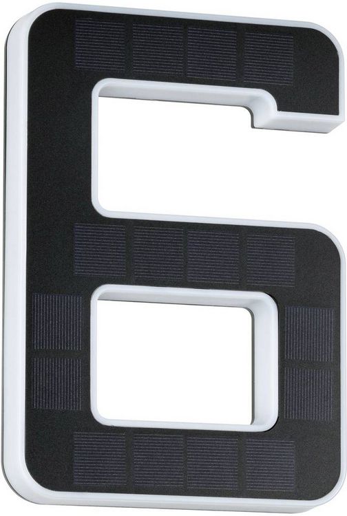 Produktbild: Paulmann 79847 Solar-Hausnummernleuchte 0.20W Warmwei&szlig; Schwarz