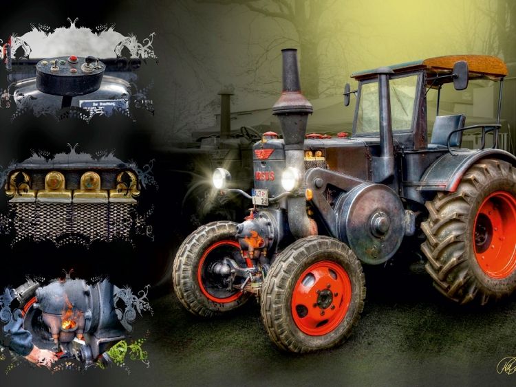 Produktbild: CALVENDO Puzzle Oldtimer Traktor Ursus | 1000 Teile Lege-Gr&ouml;&szlig;e 64x48cm Foto-Puzzle f&uuml;r gl&uuml;ckliche Stunden