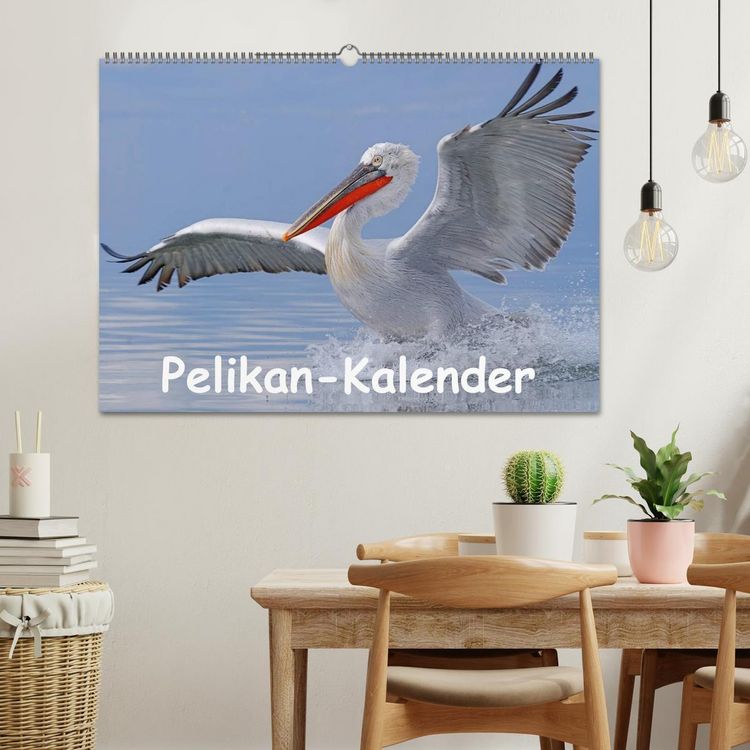 Produktbild: Pelikan-Kalender (Wandkalender 2026 DIN A2 quer), CALVENDO Monatskalender