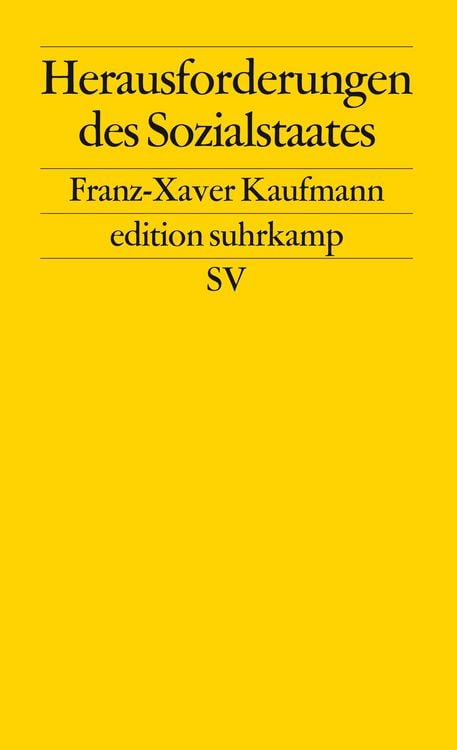 Produktbild: Herausforderungen des Sozialstaates