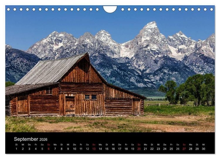 Produktbild: USA Landschaftskalender (Wandkalender 2026 DIN A4 quer), CALVENDO Monatskalender