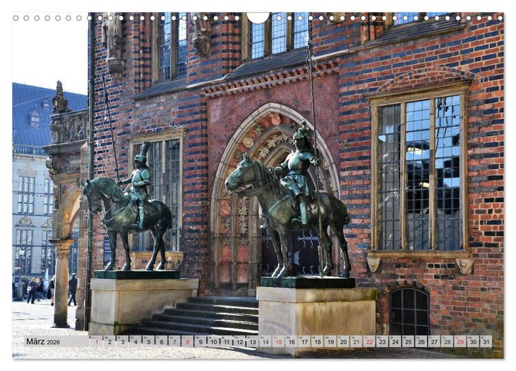 Produktbild: Hansestadt Bremen - Ein Stadtstaat an der Weser (Wandkalender 2026 DIN A3 quer), CALVENDO Monatskalender