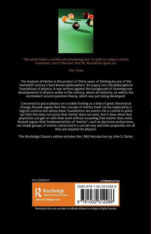 Produktbild: The Analysis of Matter
