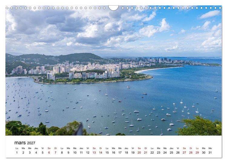 Produktbild: RIO DE JANEIRO Contrastes. Couleurs. Lumi&egrave;re. (Calendrier mural 2027 DIN A3 vertical), CALVENDO calendrier mensuel