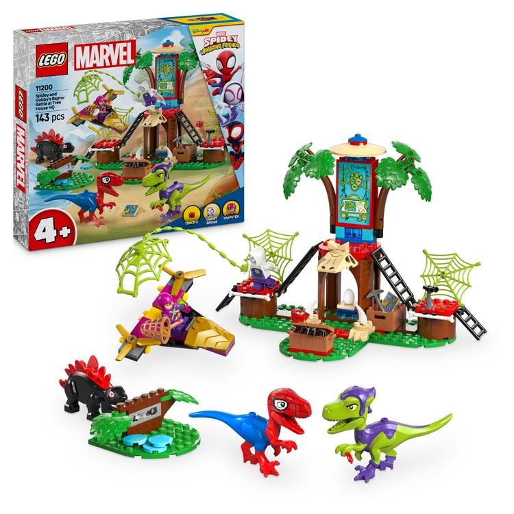 Produktbild: LEGO Marvel Showdown am Baumhaus: Spidey-Rex vs. Gobby-Raptor, Spidey und seine Super-Freunde 11200
