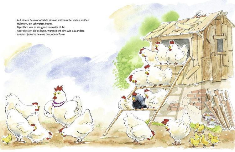Produktbild: Das schwarze Huhn: Liebenswerte Ostergeschichte f&uuml;r Kinder ab 4 Jahren!