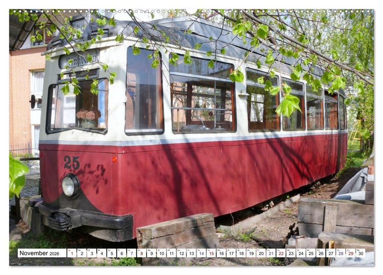 Produktbild: LOWA-Stra&szlig;enbahnen Naumburg-Gera-Sta&szlig;furt-Frankfurt/Oder (Wandkalender 2026 DIN A2 quer), CALVENDO Monatskalender