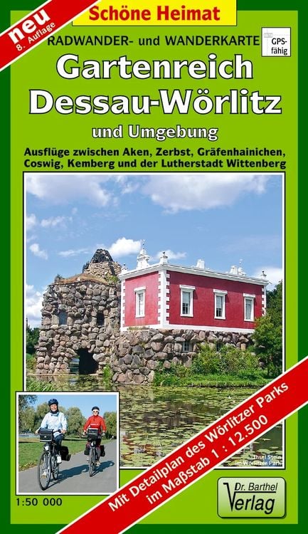Produktbild: Gartenreich Dessau-Wörlitz und Umgebung 1 : 50 000. Radwander- und Wanderkarte