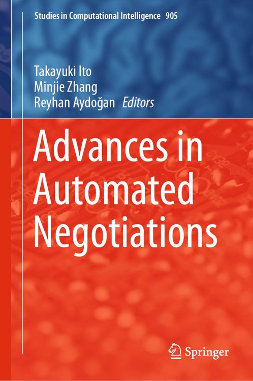 Produktbild: Advances in Automated Negotiations