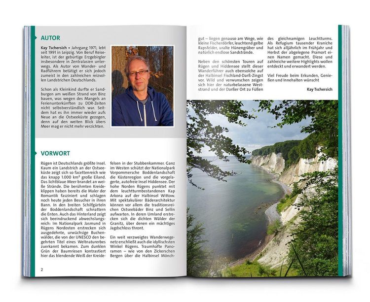 Produktbild: KOMPASS Wanderf&uuml;hrer R&uuml;gen, mit Hiddensee und Fischland-Dar&szlig;-Zingst, 55 Touren mit Extra-Tourenkarte