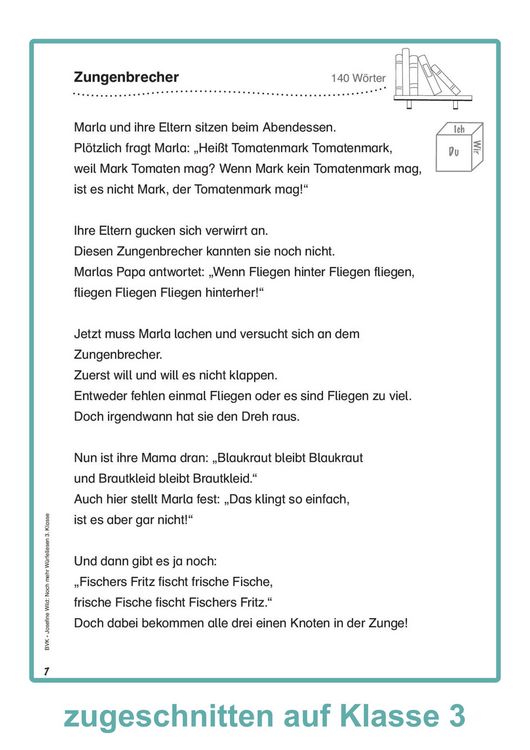 Produktbild: Noch mehr W&uuml;rfellesen 3. Klasse