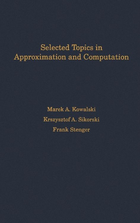 Produktbild: Selected Topics in Approximation and Computation