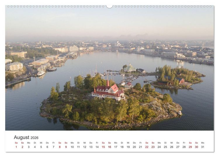 Produktbild: Helsinki - Eine wundersch&ouml;ne Reise in die finnische Hauptstadt. (Wandkalender 2026 DIN A2 quer), CALVENDO Monatskalender