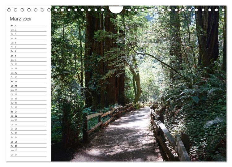 Produktbild: Kalifornien - wundersch&ouml;ne Westk&uuml;ste (Wandkalender 2026 DIN A4 quer), CALVENDO Monatskalender
