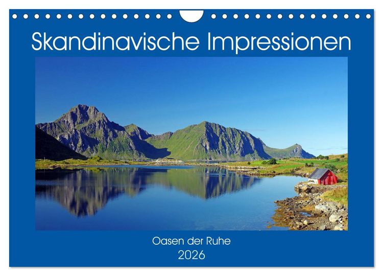 Produktbild: Skandinavische Impressionen - Oasen der Ruhe (Wandkalender 2026 DIN A4 quer), CALVENDO Monatskalender