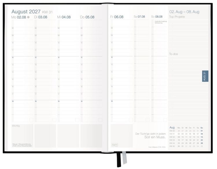 Produktbild: Business-Timer Deluxe 26/27 17 Monate KL [Nachtblau]