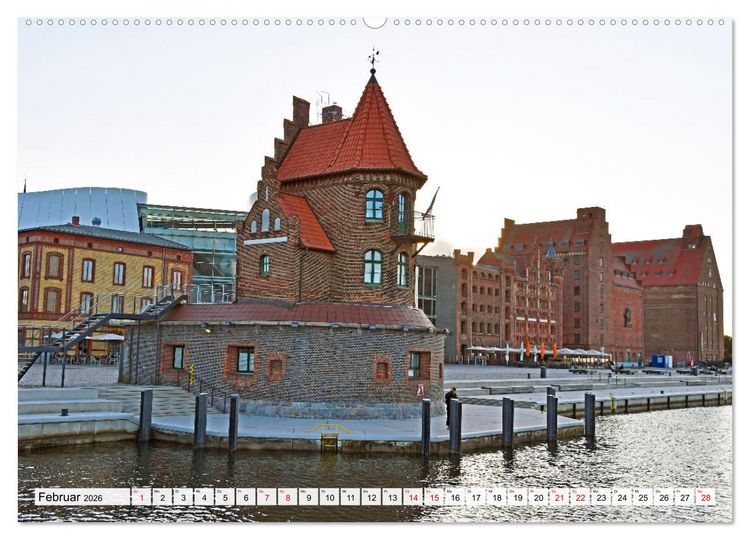 Produktbild: Stralsund, die wundersch&ouml;ne Hansestadt am Strelasund (Wandkalender 2026 DIN A2 quer), CALVENDO Monatskalender
