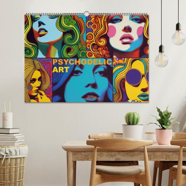 Produktbild: Psychodelic Art (Wandkalender 2026 DIN A2 quer), CALVENDO Monatskalender