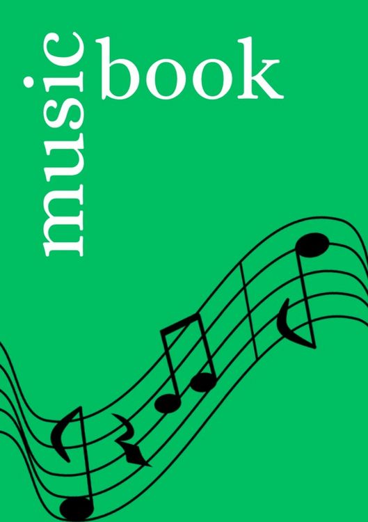 Produktbild: Music Book: DIN A5 Staff Book | 48 Pages with 12 Staves / Systems per Sheet | Paper 90g/m&sup2;