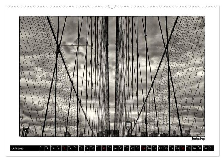 Produktbild: Manhattan Memories - Erinnerungen an New York (Wandkalender 2026 DIN A2 quer), CALVENDO Monatskalender