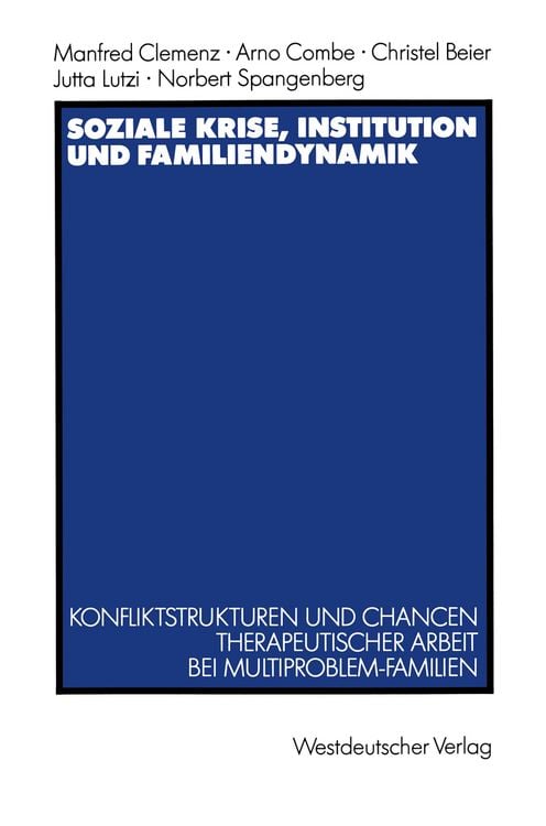 Produktbild: Soziale Krise, Institution und Familiendynamik