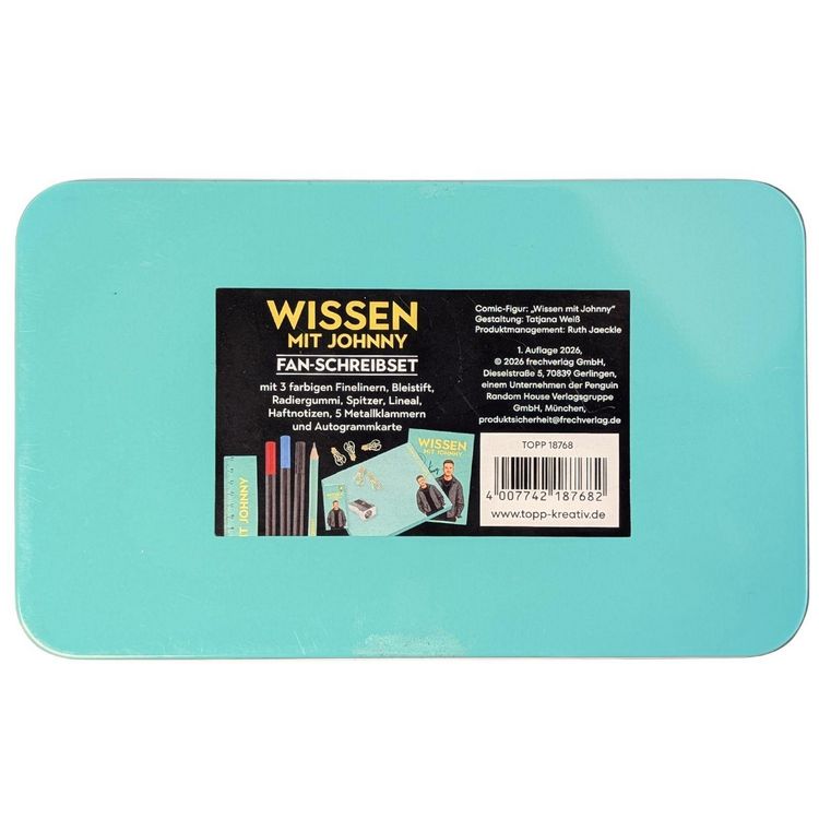 Produktbild: Wissen mit Johnny: Fan-Schreibset