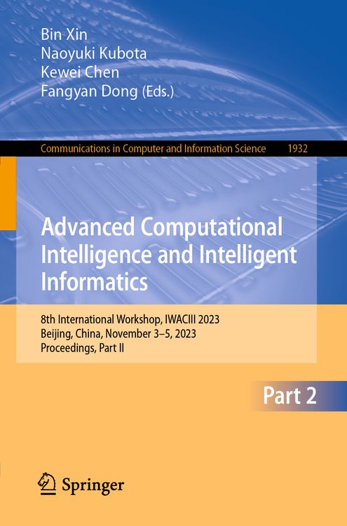 Produktbild: Advanced Computational Intelligence and Intelligent Informatics
