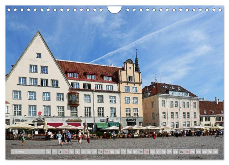 Produktbild: Die Altstadt von Tallinn (Wandkalender 2026 DIN A4 quer), CALVENDO Monatskalender