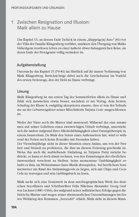 Produktbild: Lektürehilfen Wolfgang Herrndorf "Tschick"