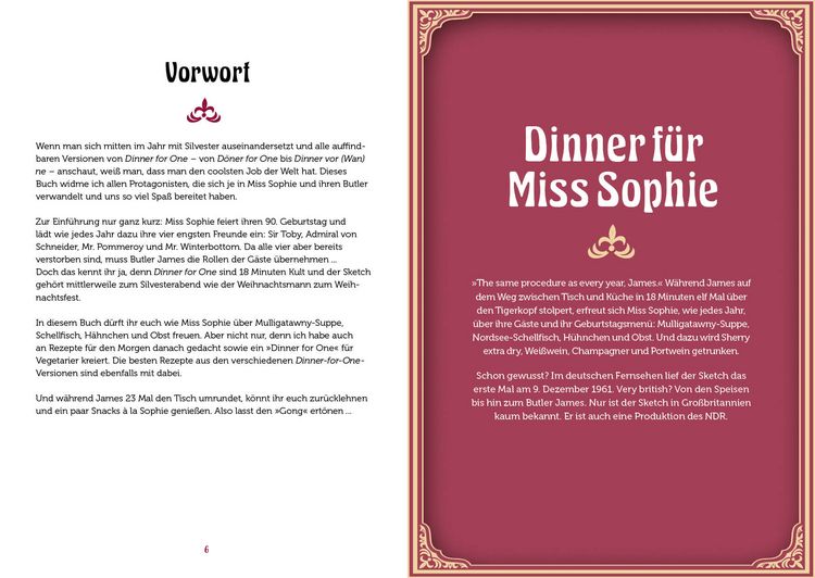 Produktbild: Dinner for One &ndash; Das Kochbuch