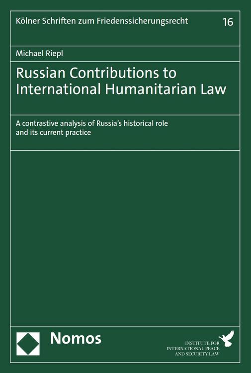 Produktbild: Russian Contributions to International Humanitarian Law