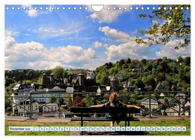 Produktbild: Die sch&ouml;nsten Orte der Eifel - Monschau (Wandkalender 2026 DIN A4 quer), CALVENDO Monatskalender