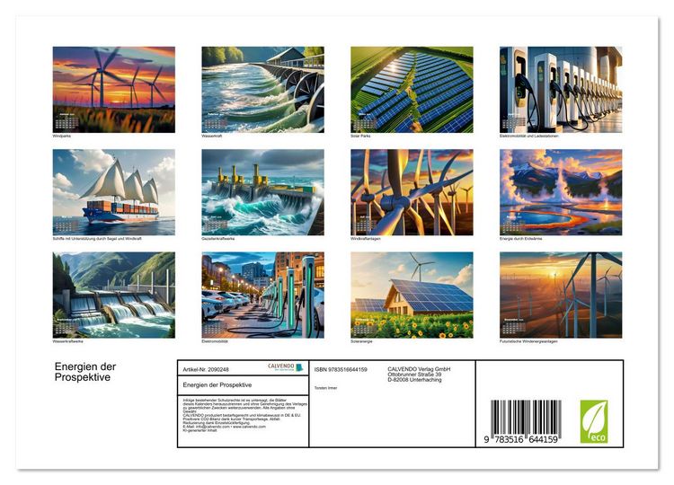 Produktbild: Energien der Prospektive (Wandkalender 2026 DIN A4 quer), CALVENDO Monatskalender