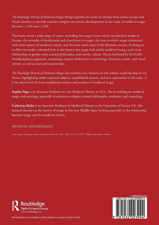 Produktbild: The Routledge History of Medieval Magic