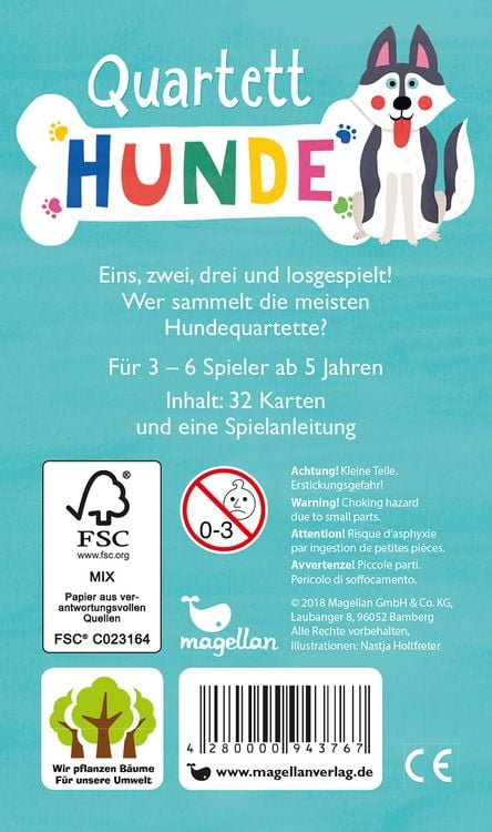 Produktbild: Quartett - Hunde