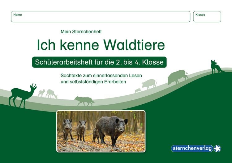 Produktbild: Ich kenne Waldtiere - Schülerarbeitsheft für die 2. bis 4. Klasse