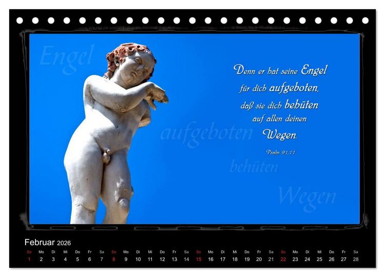Produktbild: Monat f&uuml;r Monat ein Bibelvers (Tischkalender 2026 DIN A5 quer), CALVENDO Monatskalender