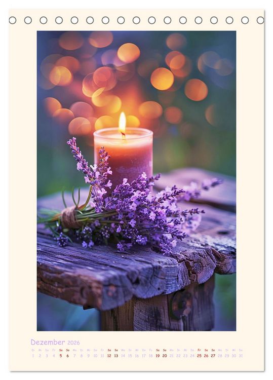Produktbild: Lavendel (Tischkalender 2026 DIN A5 hoch), CALVENDO Monatskalender