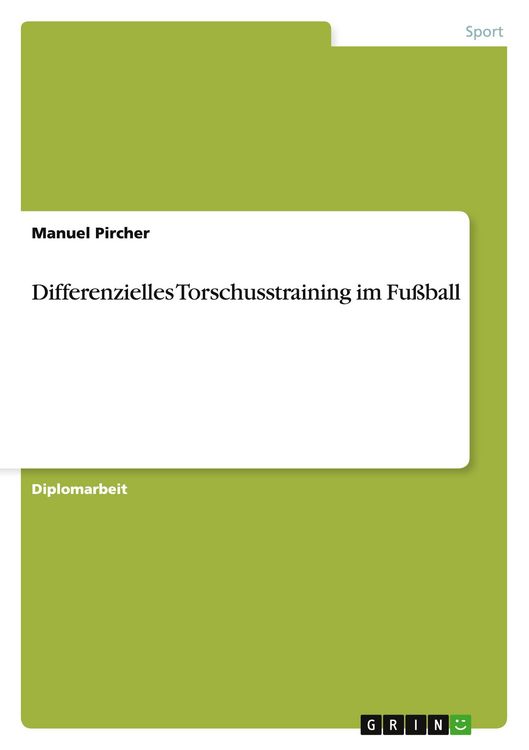 Produktbild: Differenzielles Torschusstraining im Fu&szlig;ball