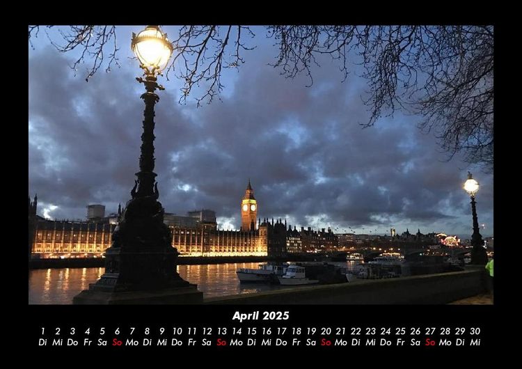 Produktbild: London 2025 Fotokalender DIN A3