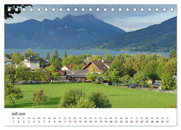 Produktbild: Wundersch&ouml;ne Landschaften in den Alpen (Tischkalender 2026 DIN A5 quer), CALVENDO Monatskalender