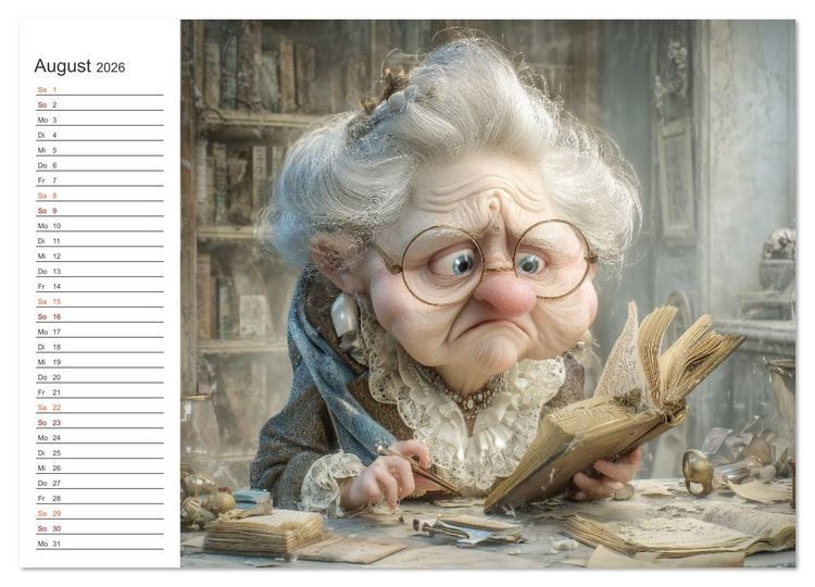 Produktbild: Oma macht jetzt Sonderschicht (Wandkalender 2026 DIN A2 quer), CALVENDO Monatskalender