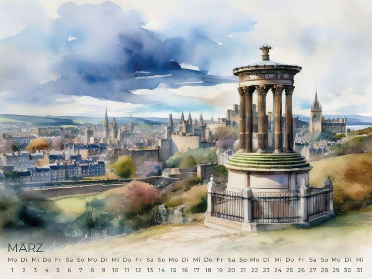 Produktbild: Schottland Artwork Edition Kalender 2027