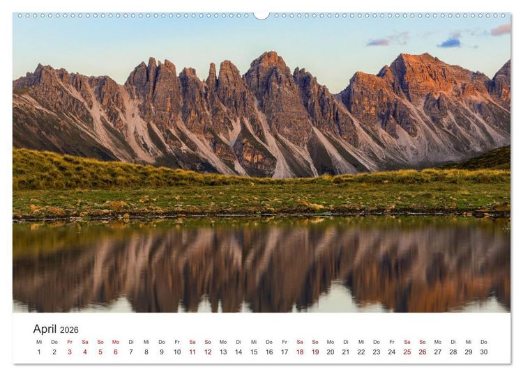 Produktbild: Bezaubernde Bergseen (Wandkalender 2026 DIN A2 quer), CALVENDO Monatskalender